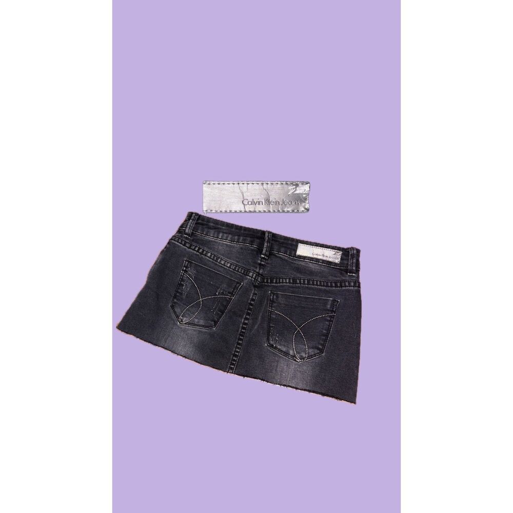 Calvin Klein Denim Mini Skirt - Picture 2 of 5
